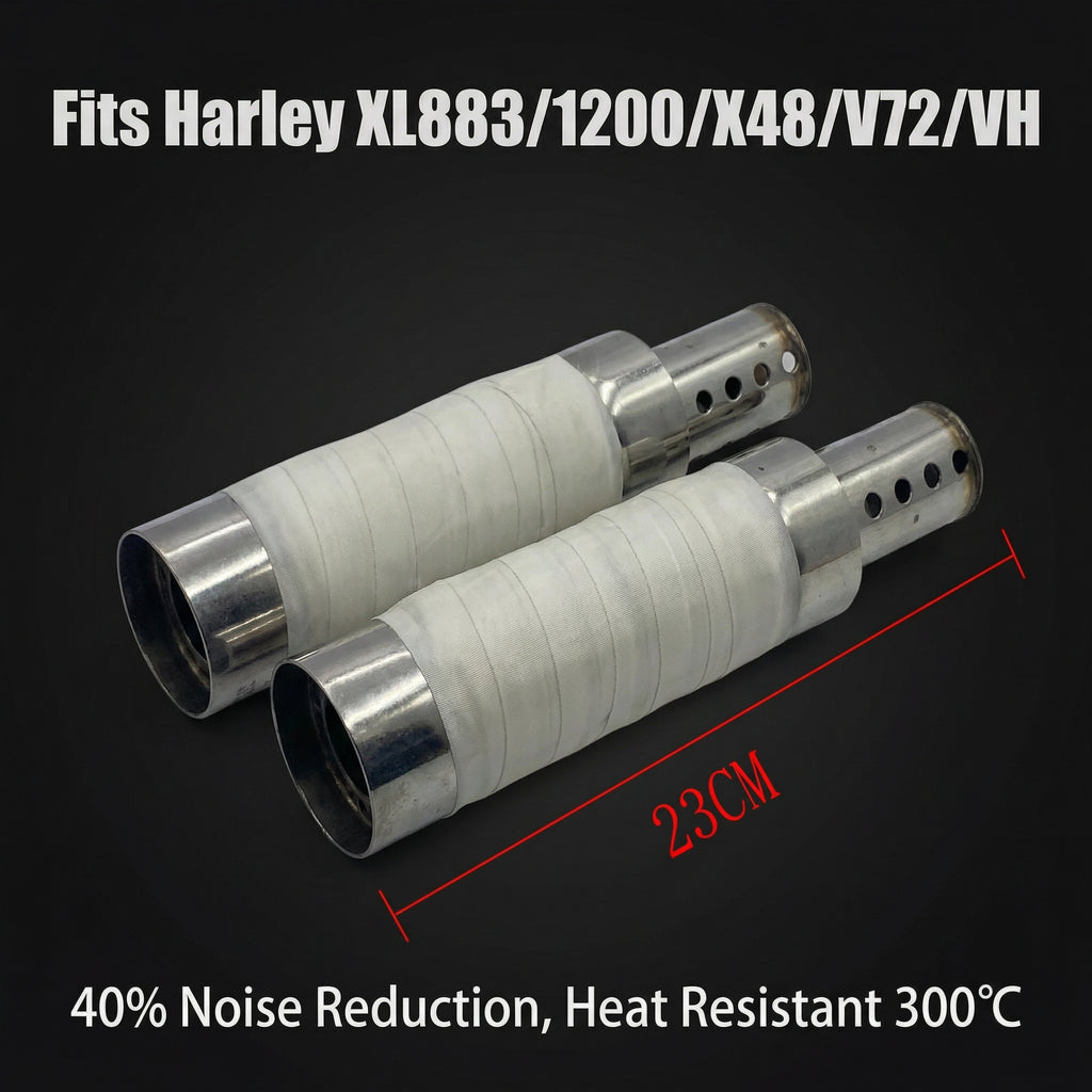 适用于哈雷硬汉XL883 XL1200 X48 V72  肥仔 戴拿 火箭排气消音塞 静音器