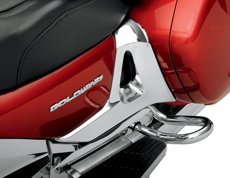 AB12-Chrome 1 Pair Battery Box Protector Covers For Honda Goldwing GL1800 2001-2011 Motorcycle Fairing Side Shell