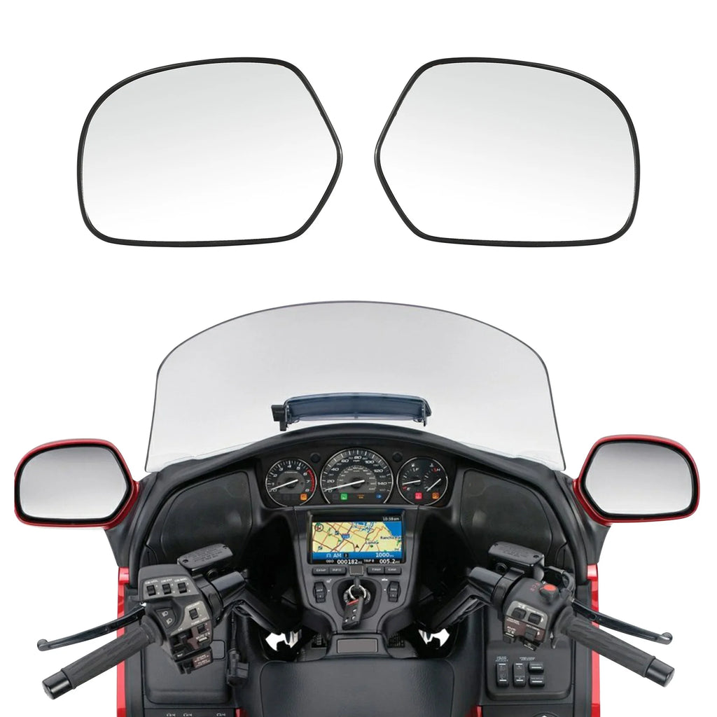 Motorcycle Rear View Mirrors Glass For Honda Goldwing Gold wing GL1800 GL 1800 2001-2017 2016 2015 Left/Right Side Clear
