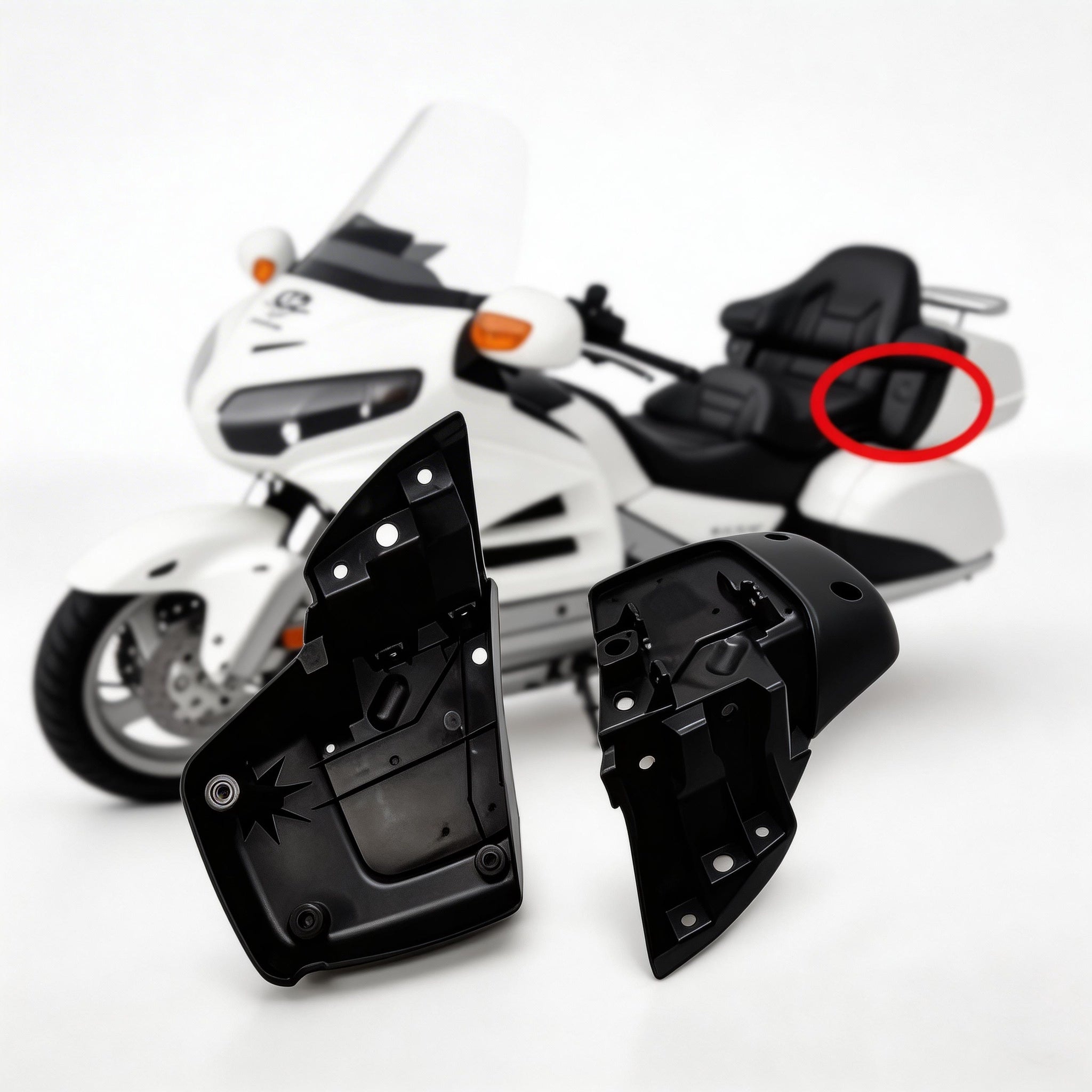 适用于本田金翼GL1800 F6B 2006年至2017年后音箱底座 后尾箱盖固定架