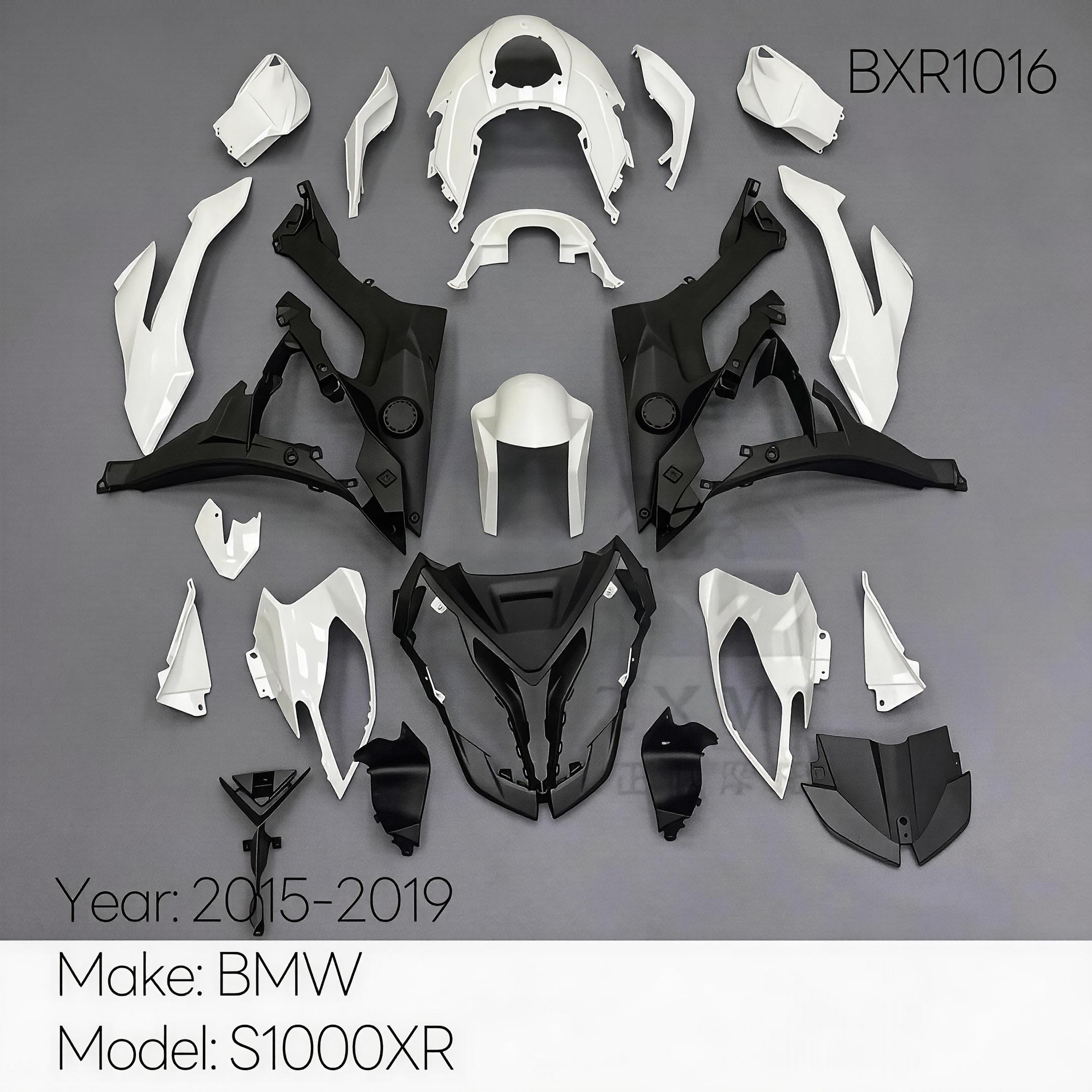 Unpainted Full fairing Kit Injection ABS Plastics For 2015 2016 2017 2018 2019 BMW S1000XR Unpainted BXR1016 Gen1 Gen2