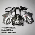 Panel ABS Plastic Cowling Bodywork Full Fairing Kit Fender For 2004 2005 2006 2007 HONDA CBR600 F4i 04 05 06 07 Banana Seat