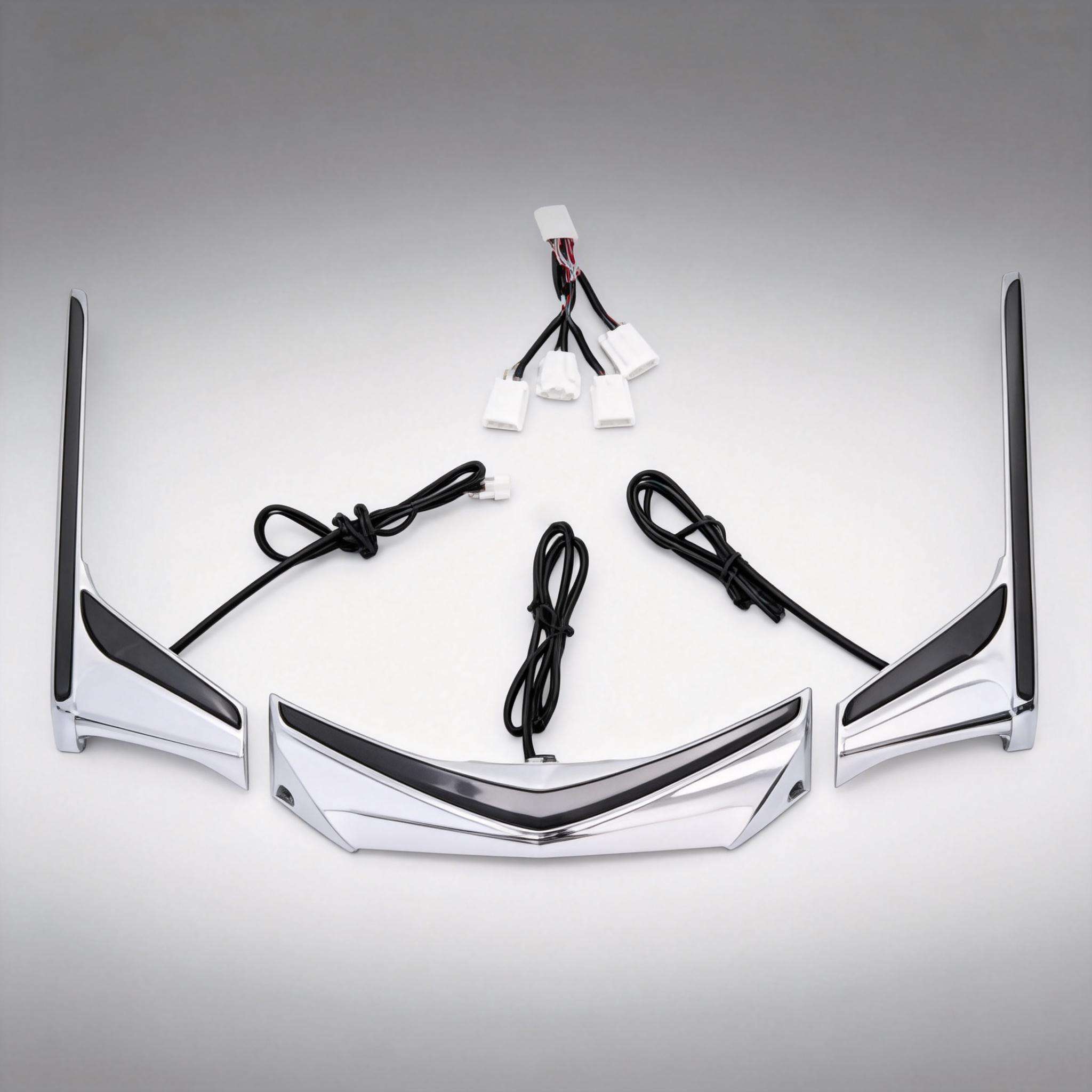 Rear Fender Tip Vertical Strips Under Tour Trunk LED Light For Honda Goldwing Gold Wing GL1800 GL 1800 2012-2017 F6B Motorcycle