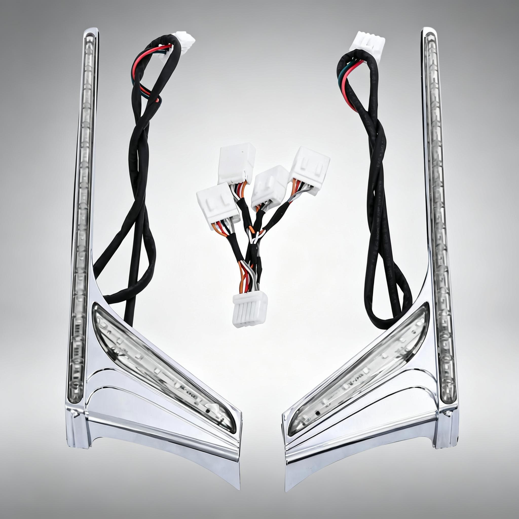 Rear Fender Tip Vertical Strips Under Tour Trunk LED Light For Honda Goldwing Gold Wing GL1800 GL 1800 2012-2017 F6B Motorcycle