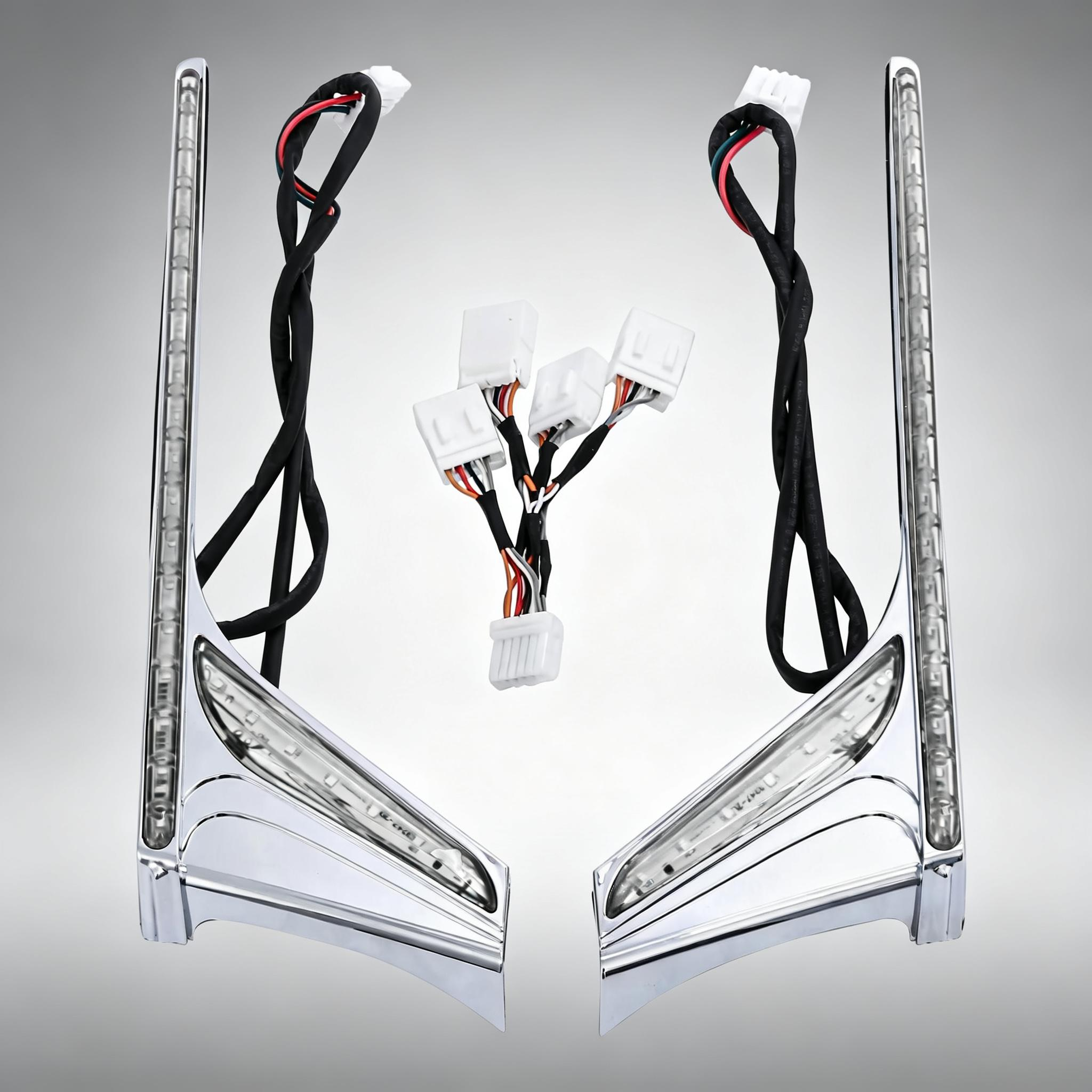 Rear Fender Tip Vertical Strips Under Tour Trunk LED Light For Honda Goldwing Gold Wing GL1800 GL 1800 2012-2017 F6B Motorcycle