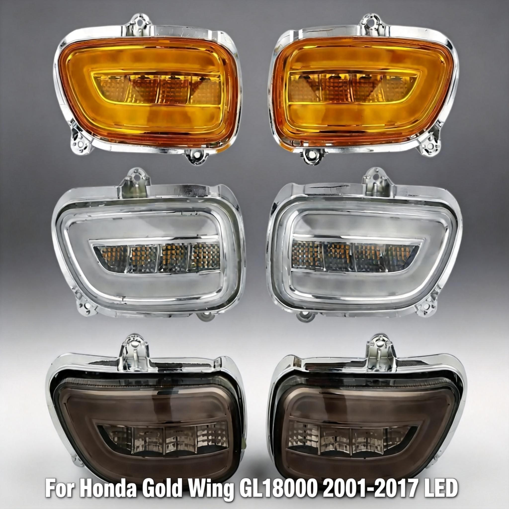 Motorcycle Front LED Turn Signals For Honda Goldwing Gold wing GL1800 GL 1800 2001-2017 F6B 2013-2017