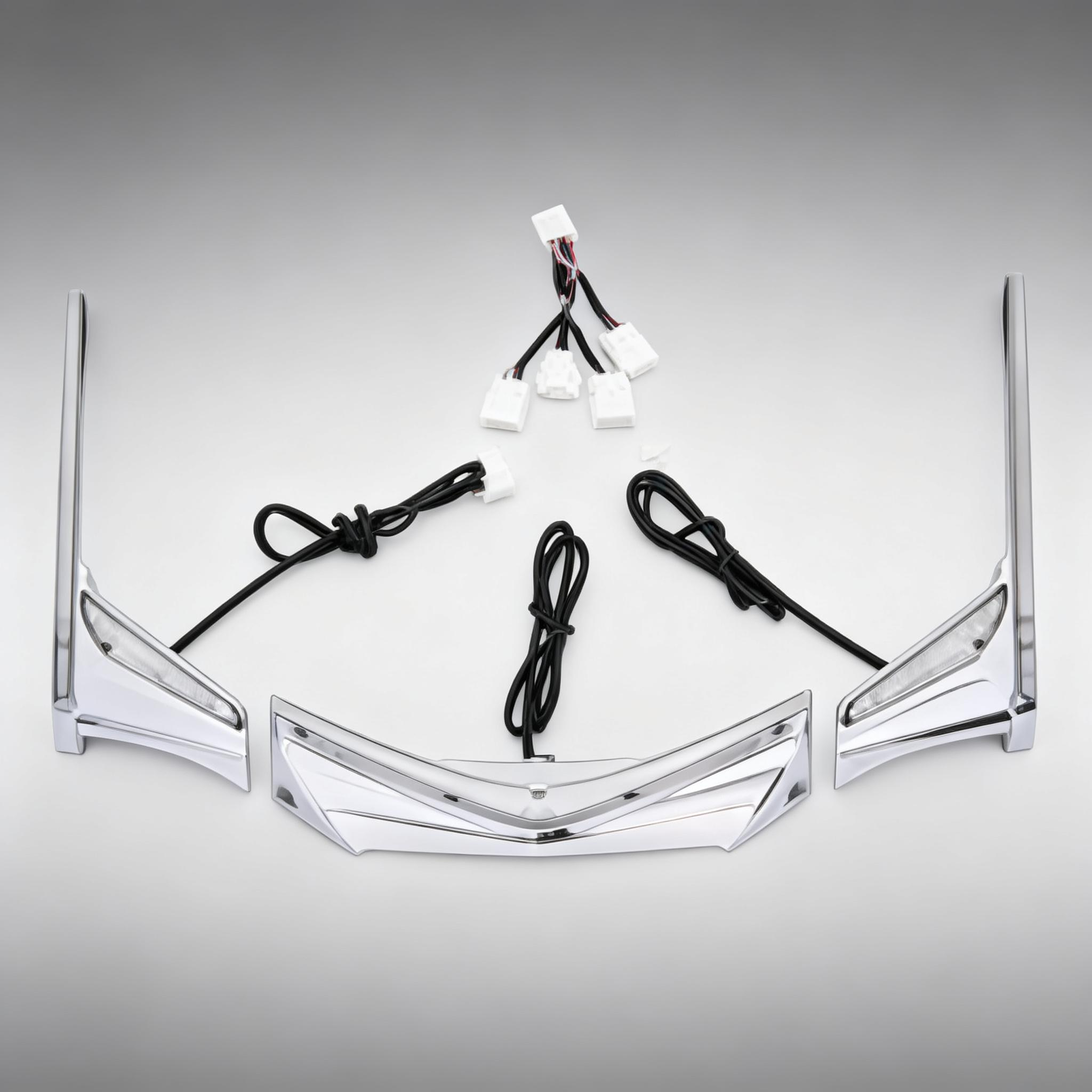 Rear Fender Tip Vertical Strips Under Tour Trunk LED Light For Honda Goldwing Gold Wing GL1800 GL 1800 2012-2017 F6B Motorcycle