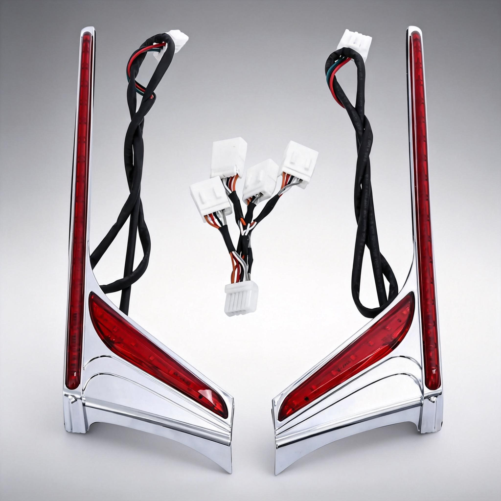 Rear Fender Tip Vertical Strips Under Tour Trunk LED Light For Honda Goldwing Gold Wing GL1800 GL 1800 2012-2017 F6B Motorcycle
