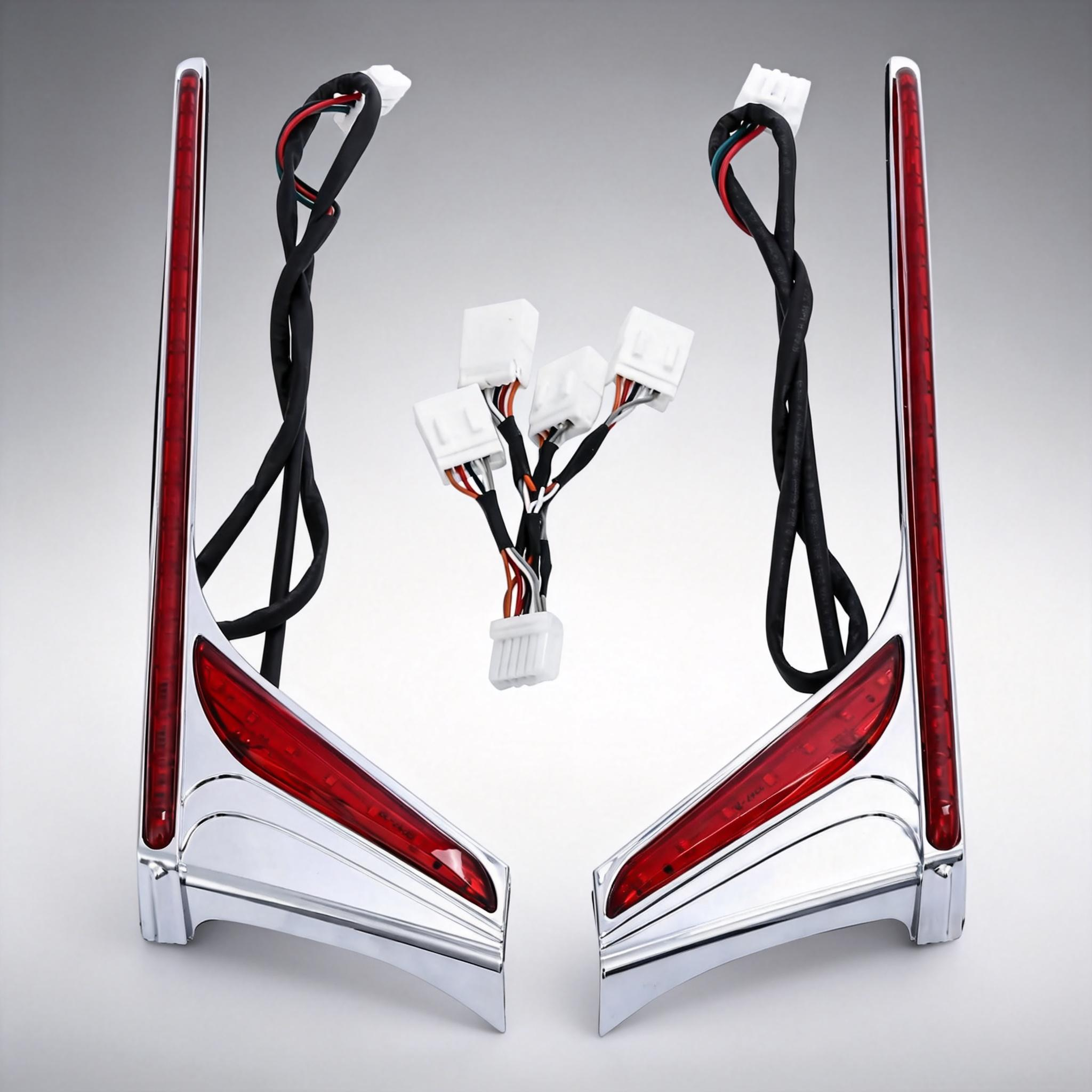 Rear Fender Tip Vertical Strips Under Tour Trunk LED Light For Honda Goldwing Gold Wing GL1800 GL 1800 2012-2017 F6B Motorcycle