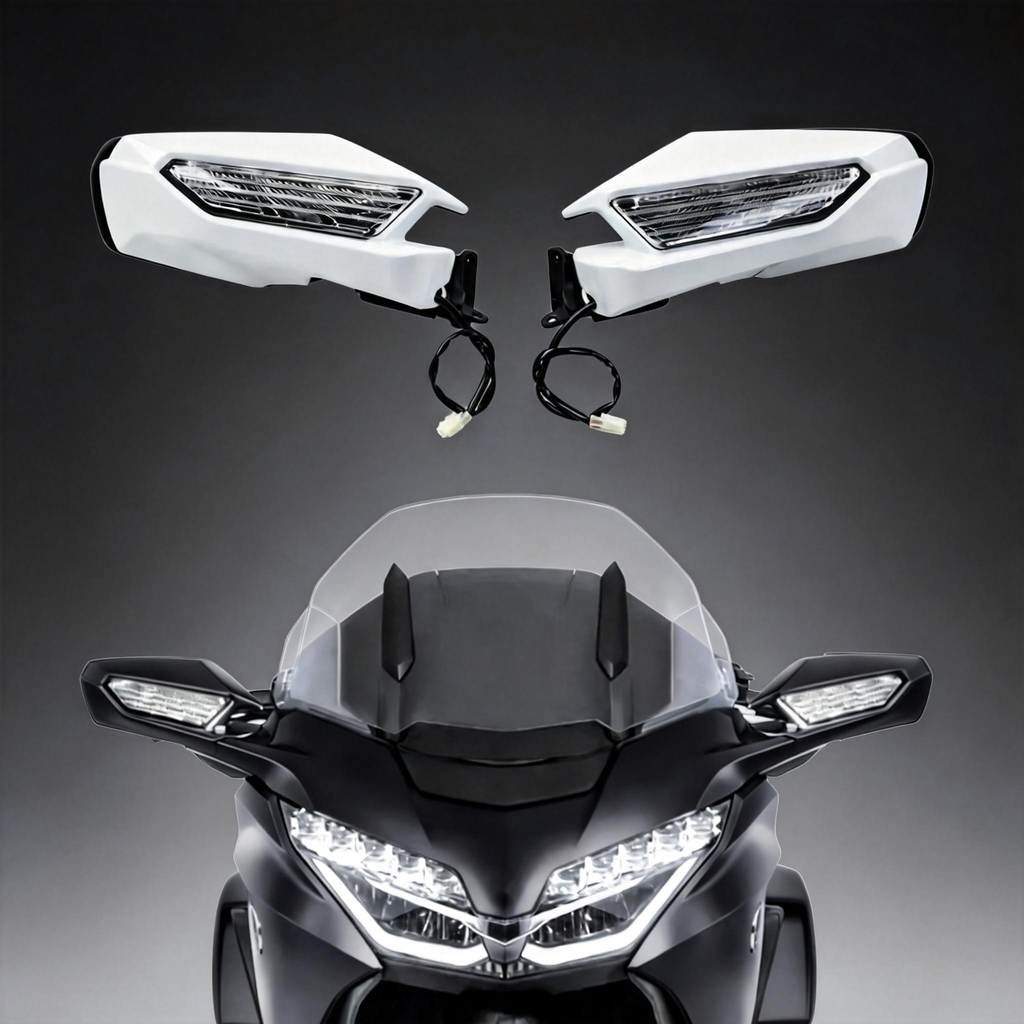 Motorcycle Rear View Mirror LED Signal Light Lens For Honda Goldwing GL1800 GL 1800 2018-2023 2019 2021
