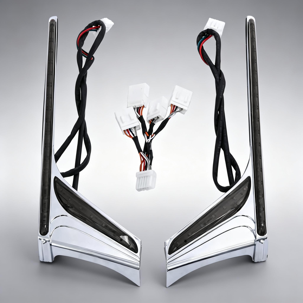 Rear Fender Tip Vertical Strips Under Tour Trunk LED Light For Honda Goldwing Gold Wing GL1800 GL 1800 2012-2017 F6B Motorcycle